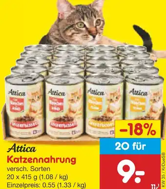 Netto Marken-Discount Attica katzennahrung Angebot