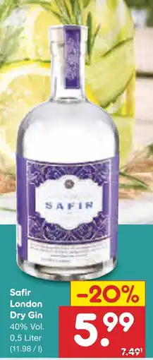 Netto Marken-Discount Safir london dry gin Angebot