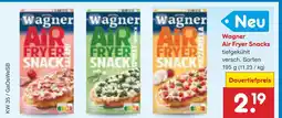 Netto Marken-Discount Wagner air fryer snack salami Angebot