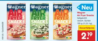 Netto Marken-Discount Wagner air fryer snack salami Angebot