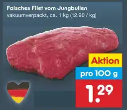 Netto Marken-Discount Falsches filet vom jungbullen Angebot