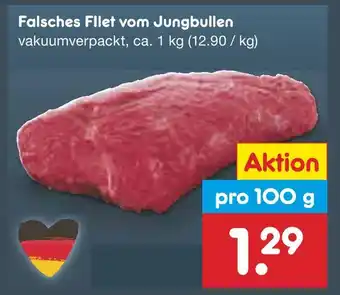 Netto Marken-Discount Falsches filet vom jungbullen Angebot