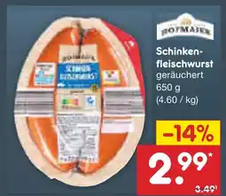 Netto Marken-Discount Hofmaier schinkenfleischwurst Angebot