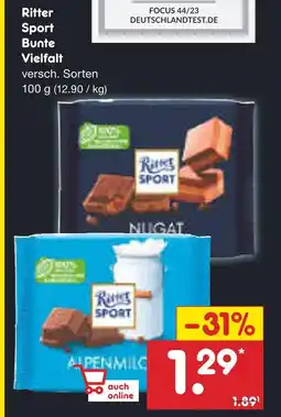 Netto Marken-Discount Ritter sport bunte vielfalt Angebot