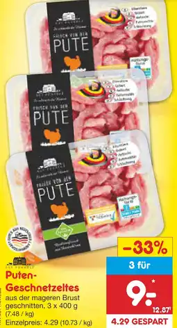 Netto Marken-Discount Gut ponholz puten-geschnetzeltes Angebot