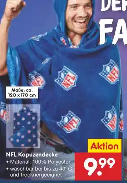 Netto Marken-Discount Nfl kapuzendecke Angebot