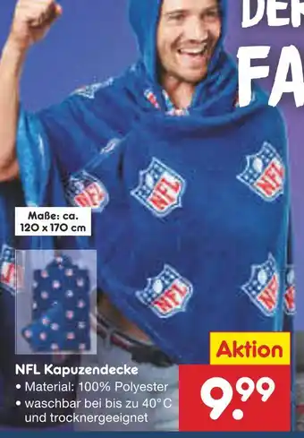 Netto Marken-Discount Nfl kapuzendecke Angebot