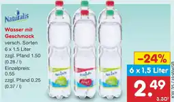 Netto Marken-Discount Naturalis wasser mit geschmack Angebot