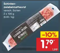 Netto Marken-Discount Schinkenzwiebelmettwurst Angebot