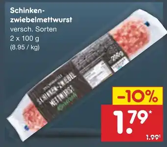 Netto Marken-Discount Schinkenzwiebelmettwurst Angebot