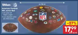 Netto Marken-Discount Wilson american football nfl junior ball Angebot