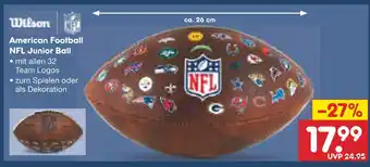 Netto Marken-Discount Wilson american football nfl junior ball Angebot
