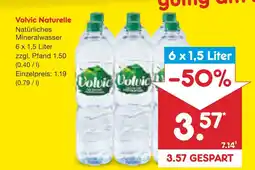 Netto Marken-Discount Volvic naturelle natürliches mineralwasser Angebot