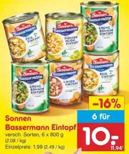 Netto Marken-Discount Sonnen bassermann eintopf Angebot