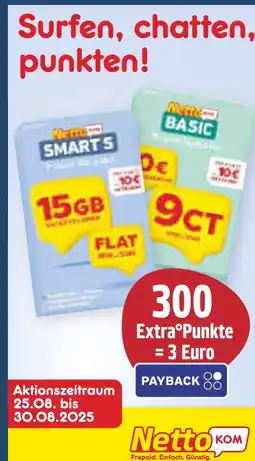 Netto Marken-Discount Nettokom 300 extra°punkte = 3 euro Angebot