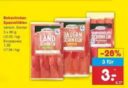 Netto Marken-Discount Rohschinken spezialitäten Angebot