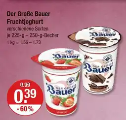V Markt Bauer der große bauer fruchtjoghurt erdbeere Angebot