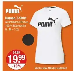 V Markt Puma damen t-shirt Angebot