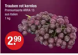 V Markt Trauben rot kernlos Angebot