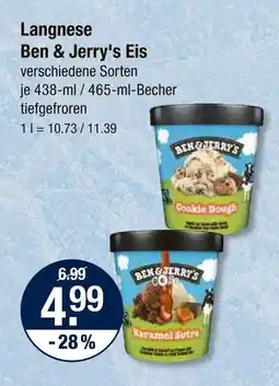 V Markt Langnese ben & jerry's eis cookie dough Angebot