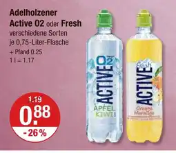 V Markt Adelholzener active o2 apfel kiwi Angebot