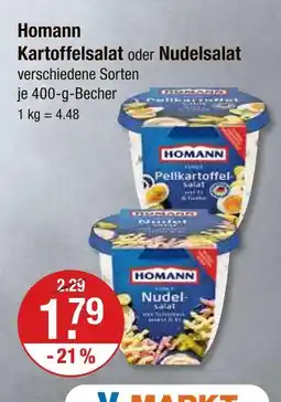 V Markt Homann kartoffelsalat Angebot