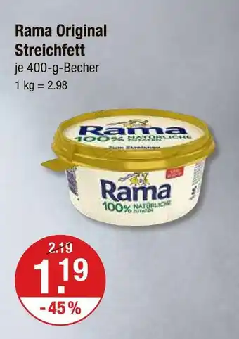 V Markt Rama original streichfett Angebot