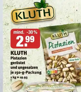 V Markt Kluth pistazien geröstet und ungesalzen Angebot
