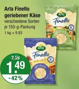 V Markt Arla finello geriebener käse Angebot