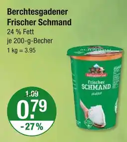 V Markt Berchtesgadener frischer schmand Angebot