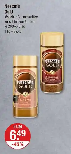V Markt Nescafé gold crema Angebot