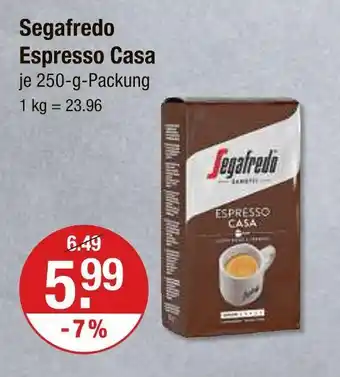 V Markt Segafredo espresso casa Angebot