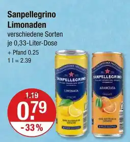 V Markt Sanpellegrino limonata Angebot
