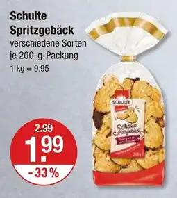 V Markt Schulte spritzgebäck Angebot
