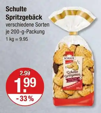 V Markt Schulte spritzgebäck Angebot