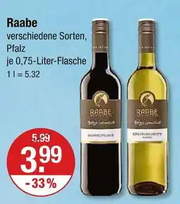 V Markt Raabe dornfelder Angebot