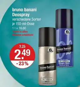 V Markt Bruno banani deospray Angebot