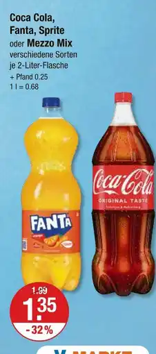 V Markt Coca cola coca cola Angebot