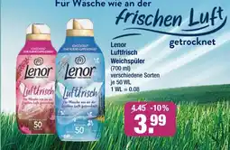 V Markt Lenor luftfrisch weichspüler Angebot