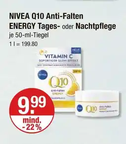 V Markt Nivea q10 anti-falten energy tagespflege Angebot