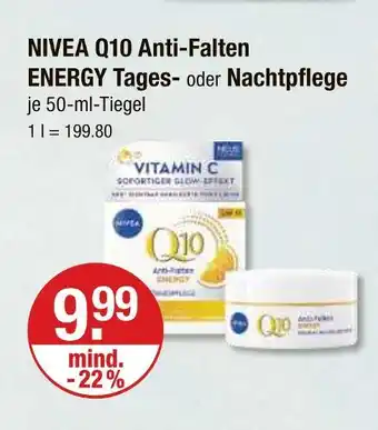 V Markt Nivea q10 anti-falten energy tagespflege Angebot