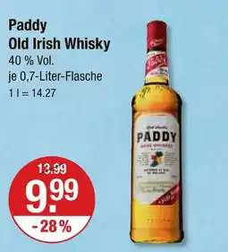 V Markt Paddy old irish whisky Angebot