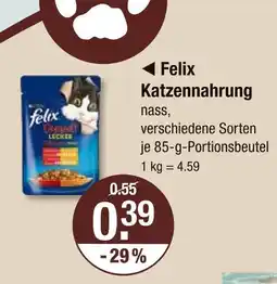V Markt Felix katzennahrung nass Angebot