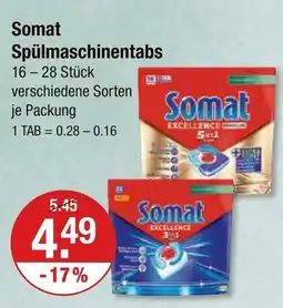 V Markt Somat spülmaschinentabs Angebot