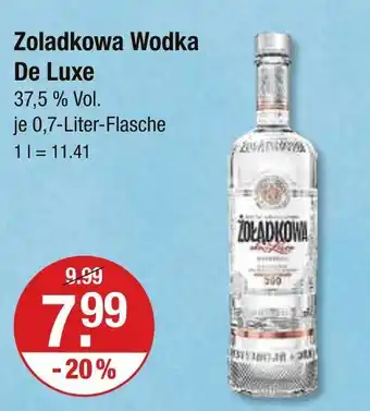 V Markt Zoladkowa wodka de luxe Angebot