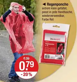 V Markt Werkzeug regenponcho Angebot