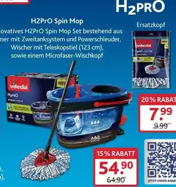 V Markt Vileda h2pro spin mop set Angebot