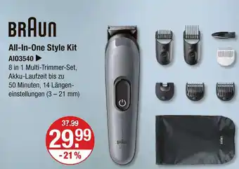 V Markt Braun all-in-one style kit Angebot