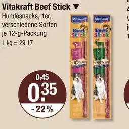V Markt Vitakraft beef stick Angebot