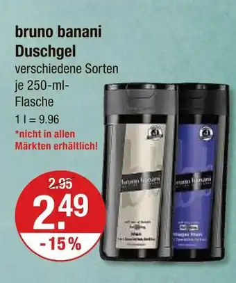 V Markt Bruno banani duschgel Angebot